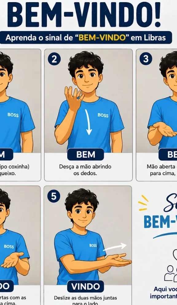 Atividade visual em Libras